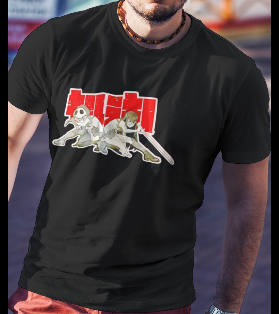 Makoto Kurokawa Twin Star Exorcists Anime Characters Katana Sword And Mask T-Shirt