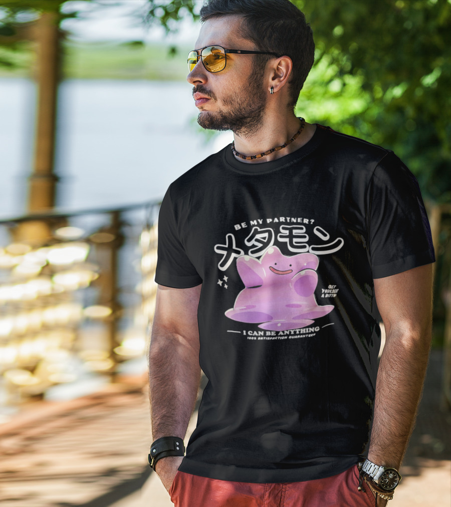 Pokemon Ditto Be My Partner I Can Be Anything Transformation T-Shirt