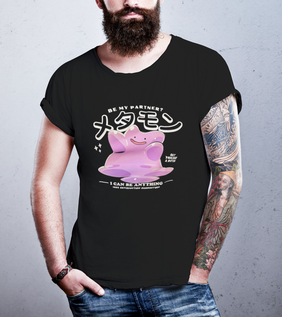 Pokemon Ditto Be My Partner I Can Be Anything Transformation T-Shirt