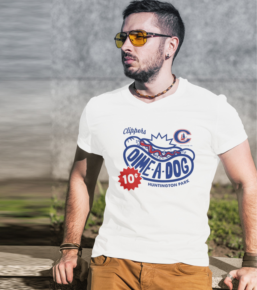 Clippers Dime A Dog 10¢ Huntington Park T-Shirt