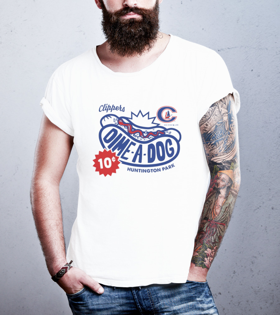 Clippers Dime A Dog 10¢ Huntington Park T-Shirt