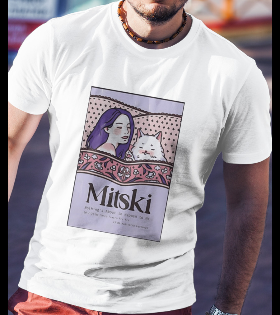Mitski Mexico City Concert March 2026 Nothing's About To Happen To Me T-Shirt