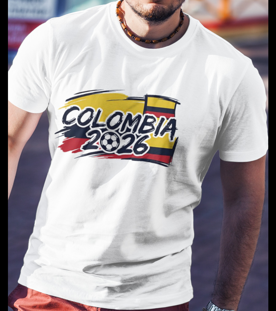 Colombia 2026 World Cup National Team Soccer Flag T-Shirt