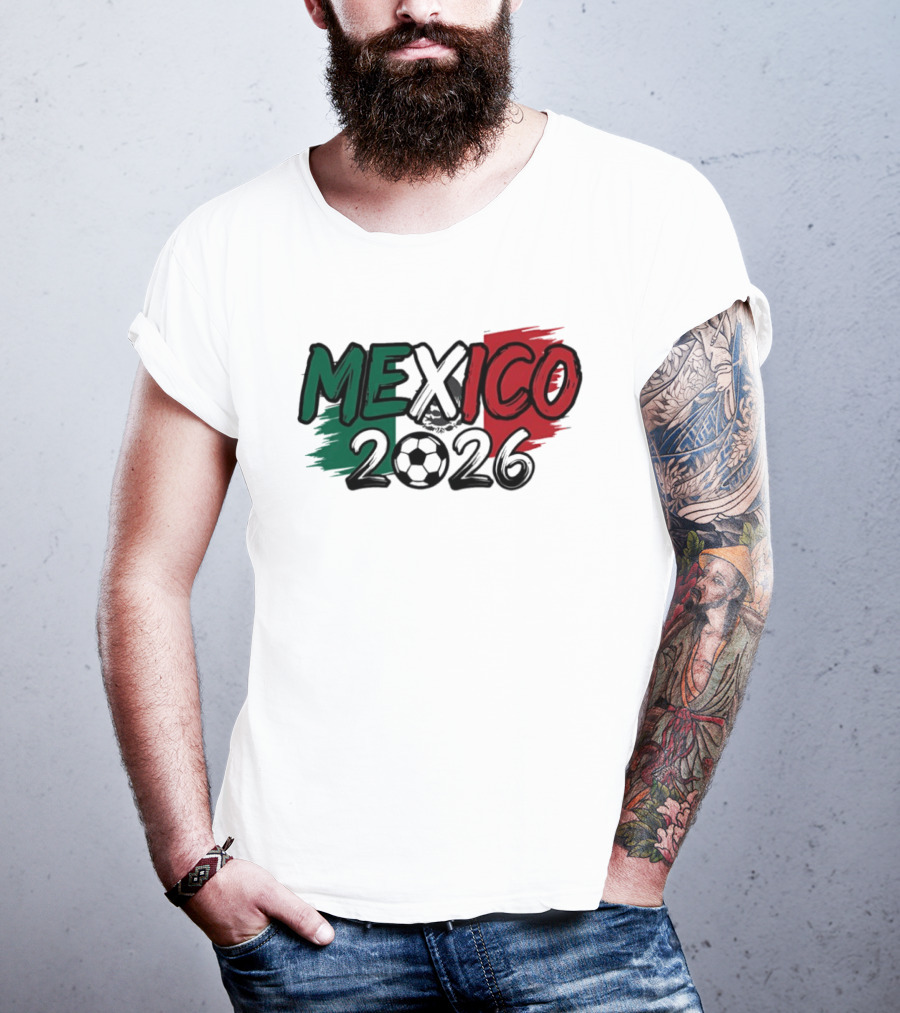Mexico 2026 Soccer Fan Celebration National Team T-Shirt