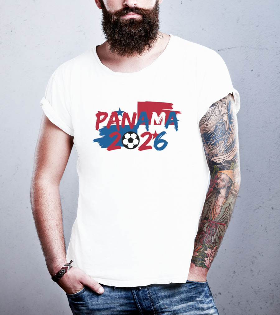 Panama 2026 Soccer Team World Cup Soccer Ball T-Shirt