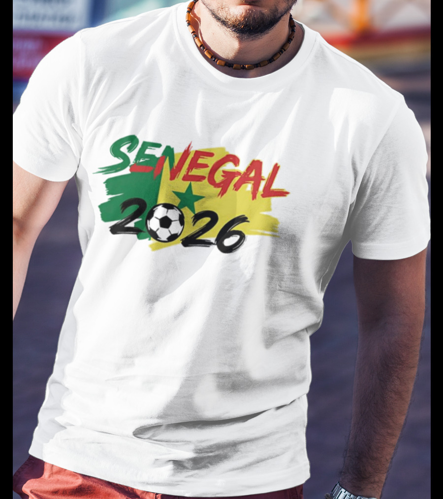 Senegal 2026 World Cup Soccer Team Star Flag T-Shirt