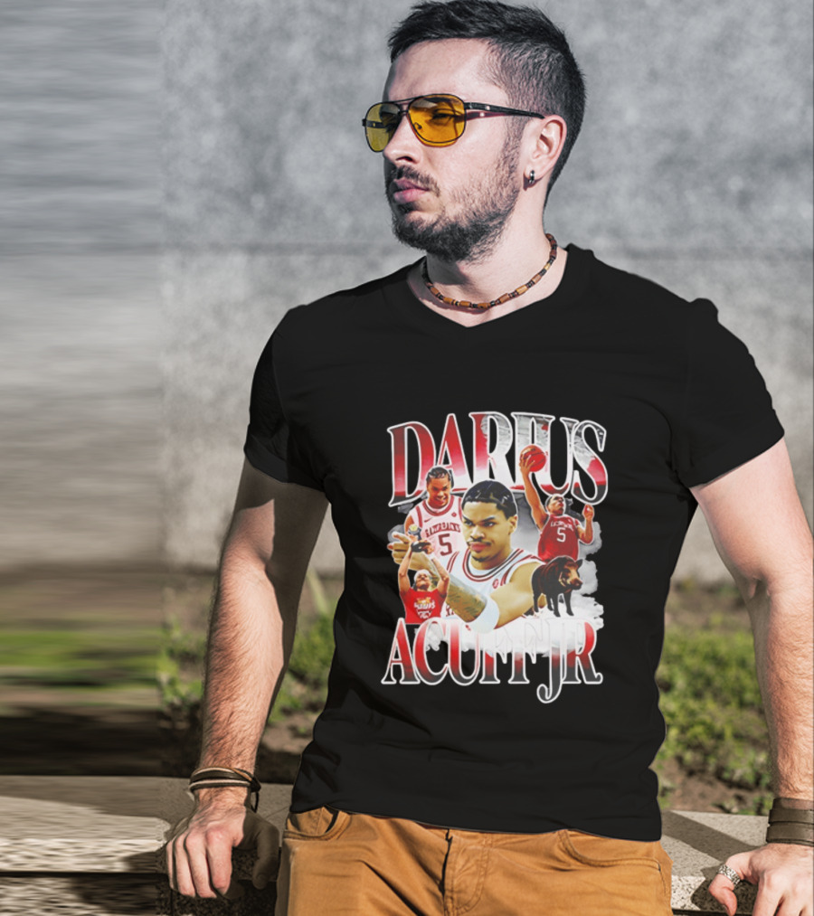 Darus Acuff Jr Arkansas Razorbacks Basketball Player Highlights T-Shirt