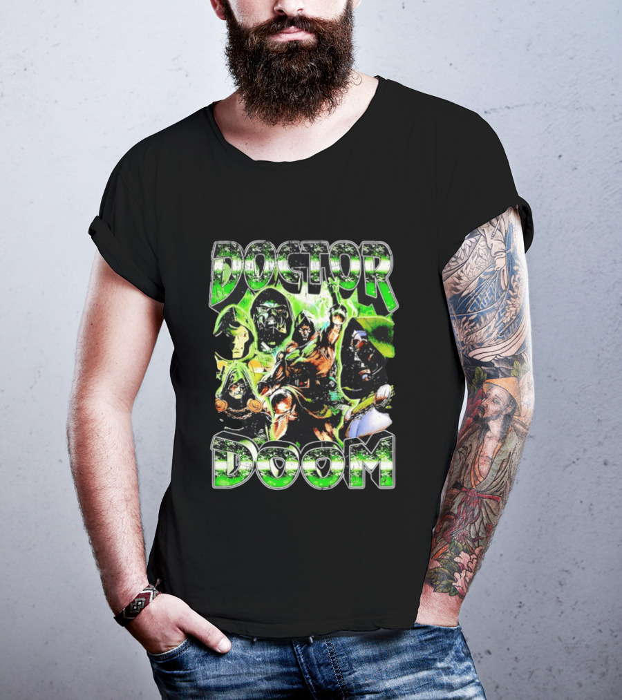 Doctor Doom Marvel Comics Villain Power Poses Montage T-Shirt