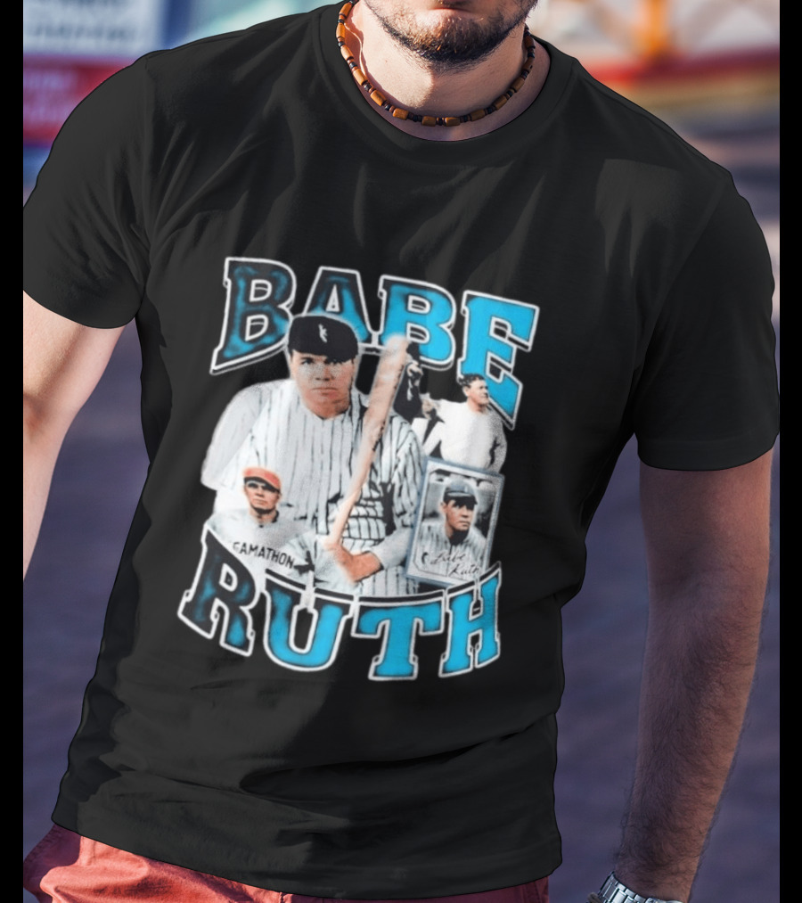 Babe Ruth New York Yankees Iconic Baseball Legend T-Shirt