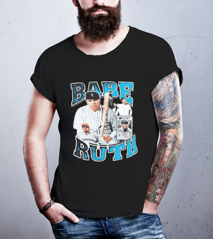 Babe Ruth New York Yankees Iconic Baseball Legend T-Shirt