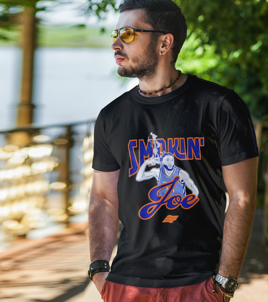 Smokin' Joe Basketball Iconic Athlete Smoke Gesture T-Shirt
