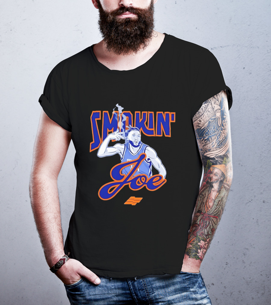 Smokin' Joe Basketball Iconic Athlete Smoke Gesture T-Shirt