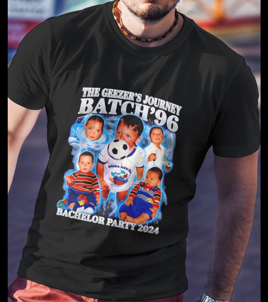 The Geezer's Journey Batch '96 Bachelor Party 2024 Baby Soccer T-Shirt