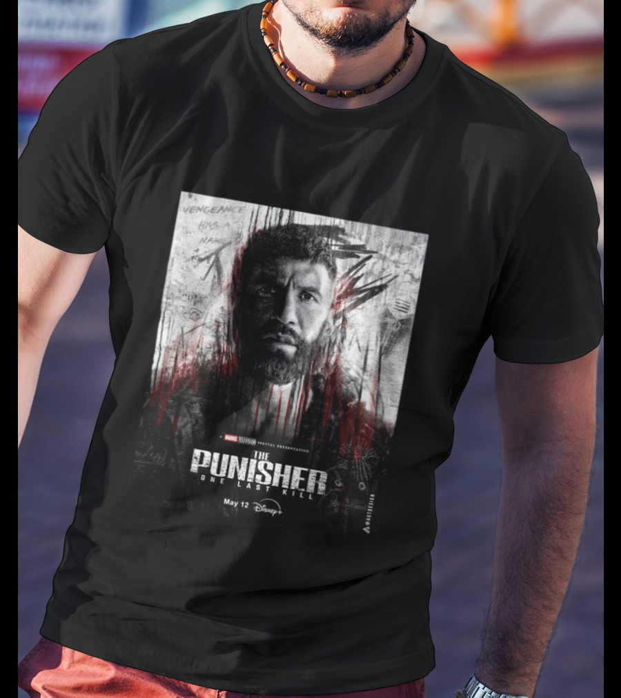 The Punisher One Last Kill Marvel Television Frank Castle May 12 Disney Plus T-Shirt