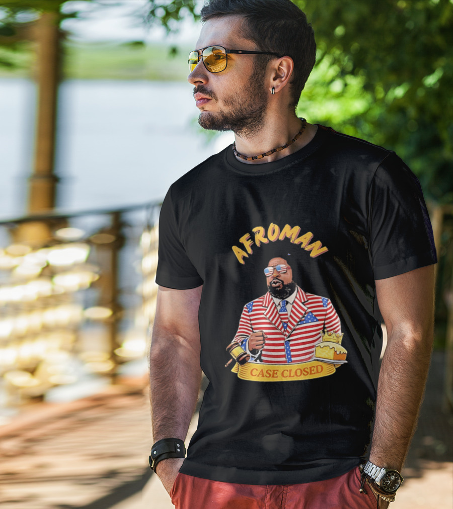 Afroman Case Closed Patriotic Suit Lemon Pound Cake Free Speech T-Shirt