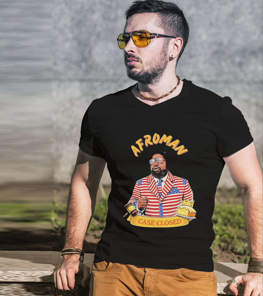 Afroman Case Closed Patriotic Suit Lemon Pound Cake Free Speech T-Shirt