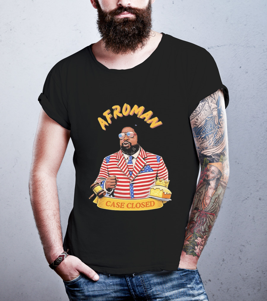 Afroman Case Closed Patriotic Suit Lemon Pound Cake Free Speech T-Shirt