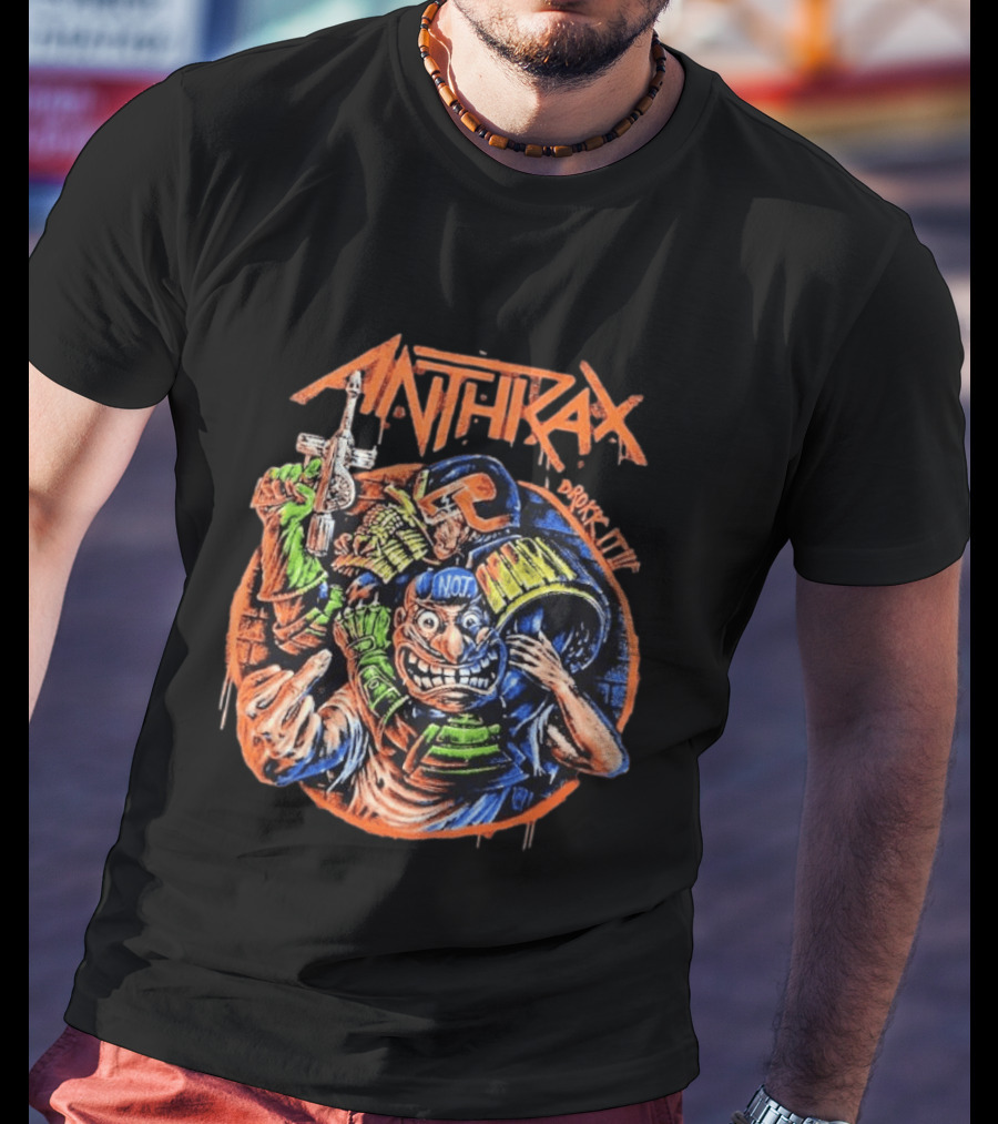 Anthrax Australia 2026 Tour The Not Man Robocop Drokk It T-Shirt