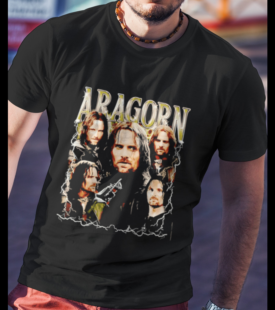 Aragorn Character Collage Lord Of The Rings T-Shirt