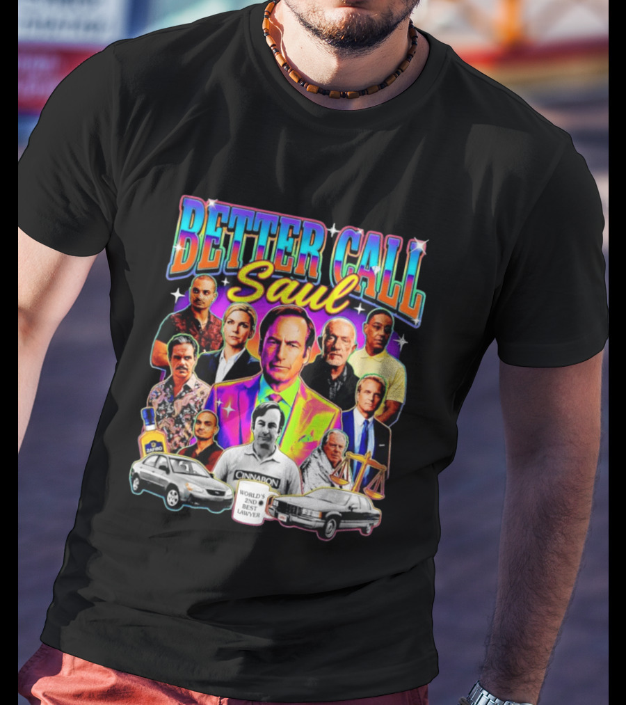 Better Call Saul Breaking Bad Characters Jimmy McGill Kim Wexler Mike Gus T-Shirt