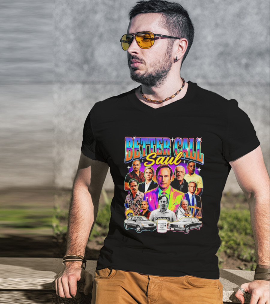 Better Call Saul Breaking Bad Characters Jimmy McGill Kim Wexler Mike Gus T-Shirt