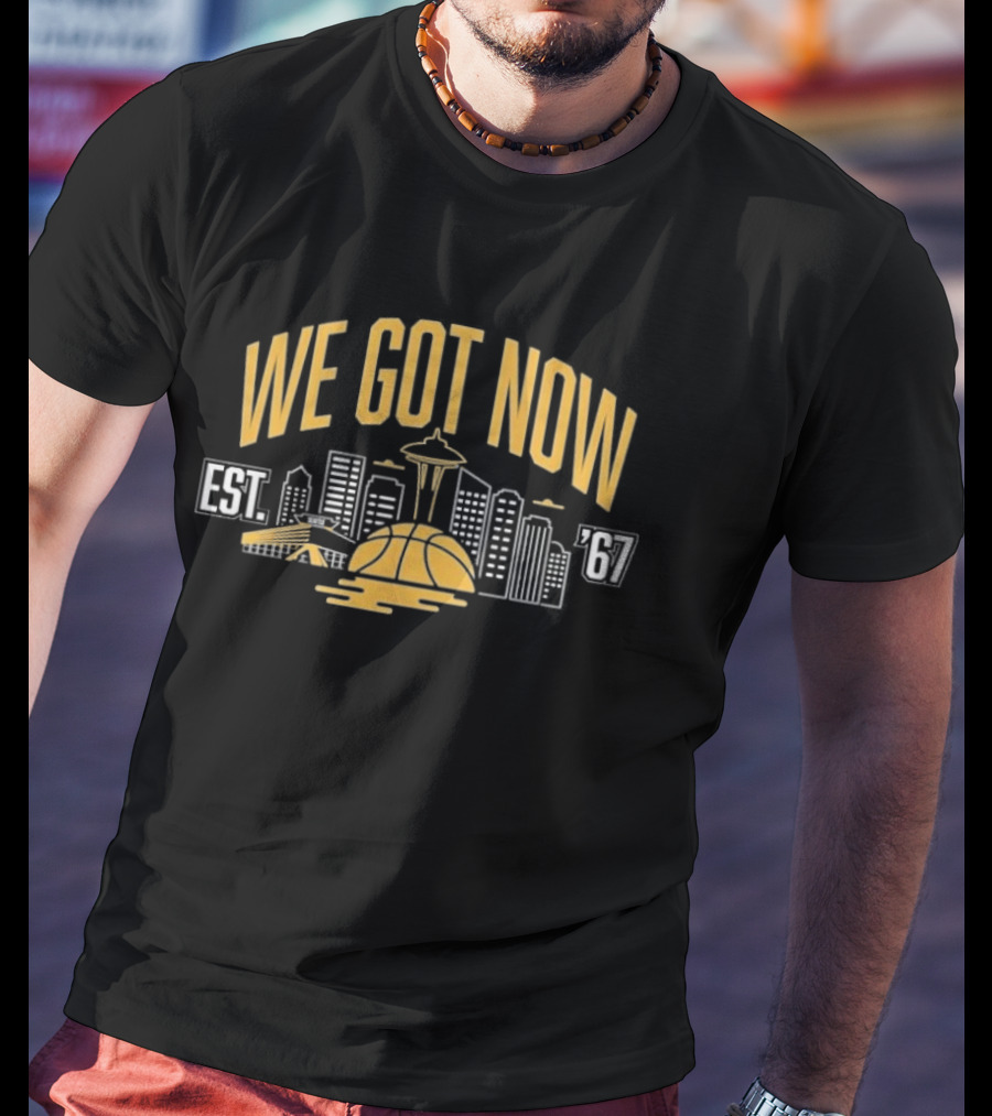 We Got Now EST 1967 Basketball Skyline T-Shirt