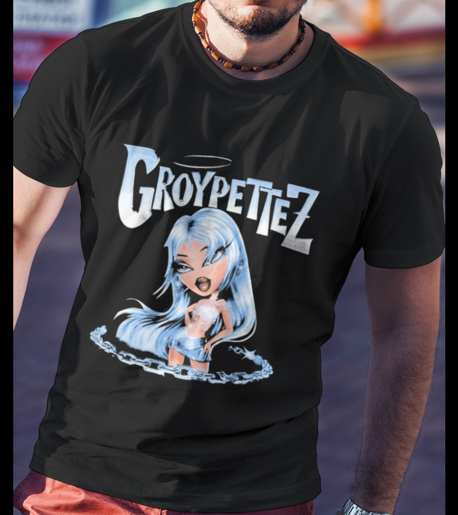 Groypetiez Broken Chain Blue Haired T-Shirt