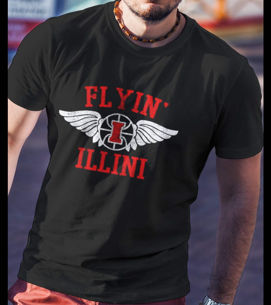 Flyin' Illini Basketball Wings T-Shirt