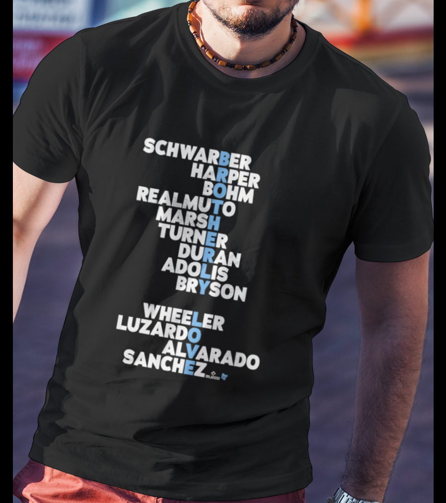 Philadelphia Baseball Brotherly Love Schwarber Harper Bohm Realmuto 2026 T-Shirt