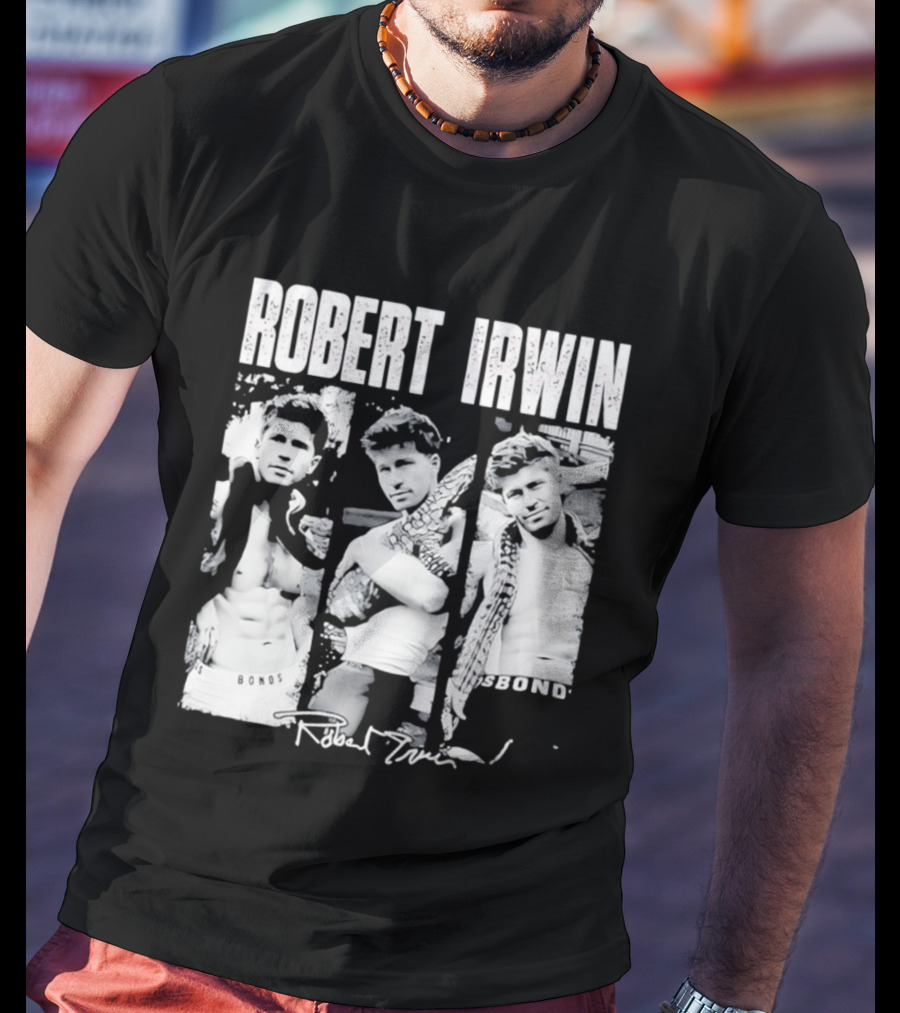 Robert Irwin Animal Wildlife Bonds Crocodile And Signature T-Shirt