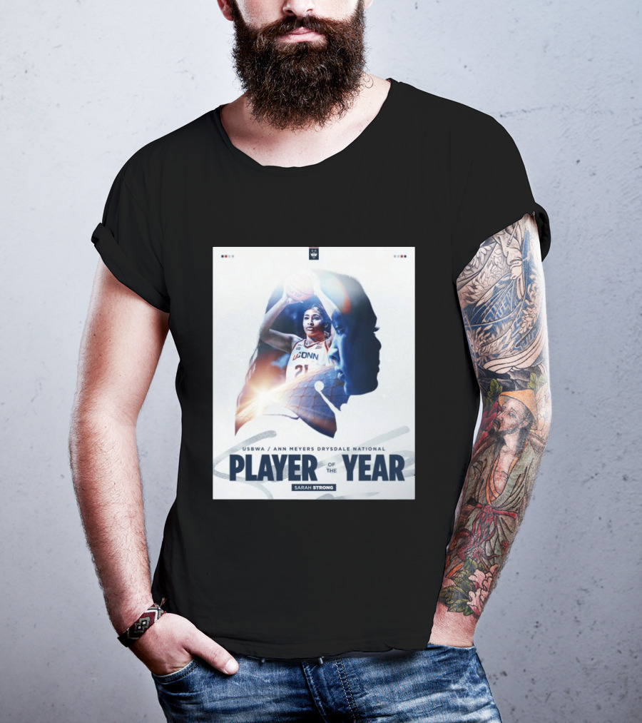Sarah Strong UConn USBWA Ann Meyers Drysdale National Player Of The Year 2026 T-Shirt