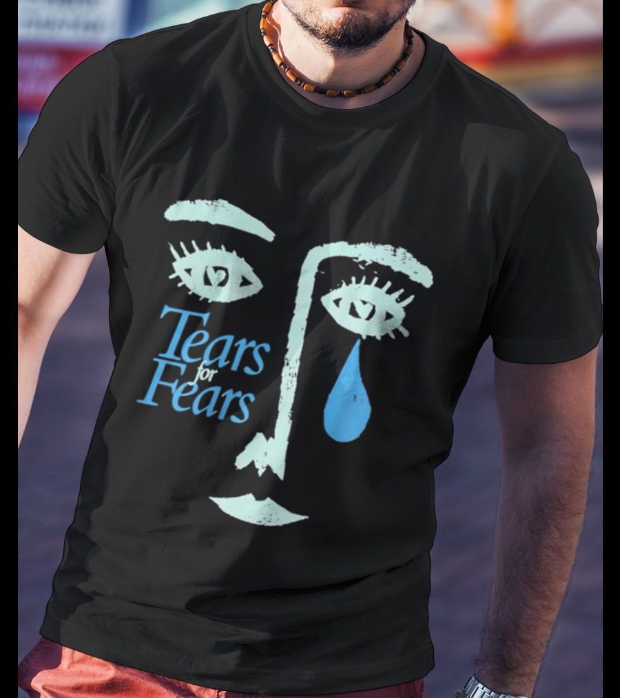 Tears For Fears 1989 Album Face Eyes And Teardrop T-Shirt
