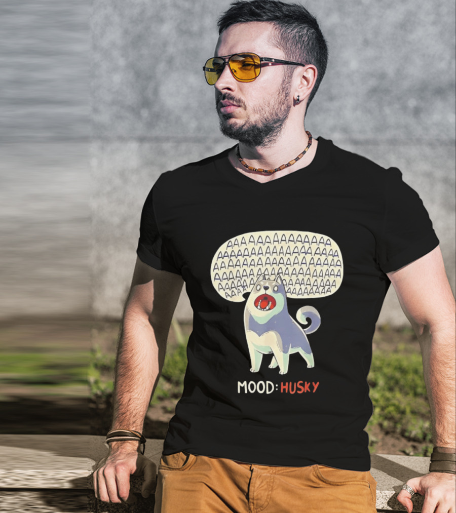 Mood Husky Howling AAAAAA T-Shirt