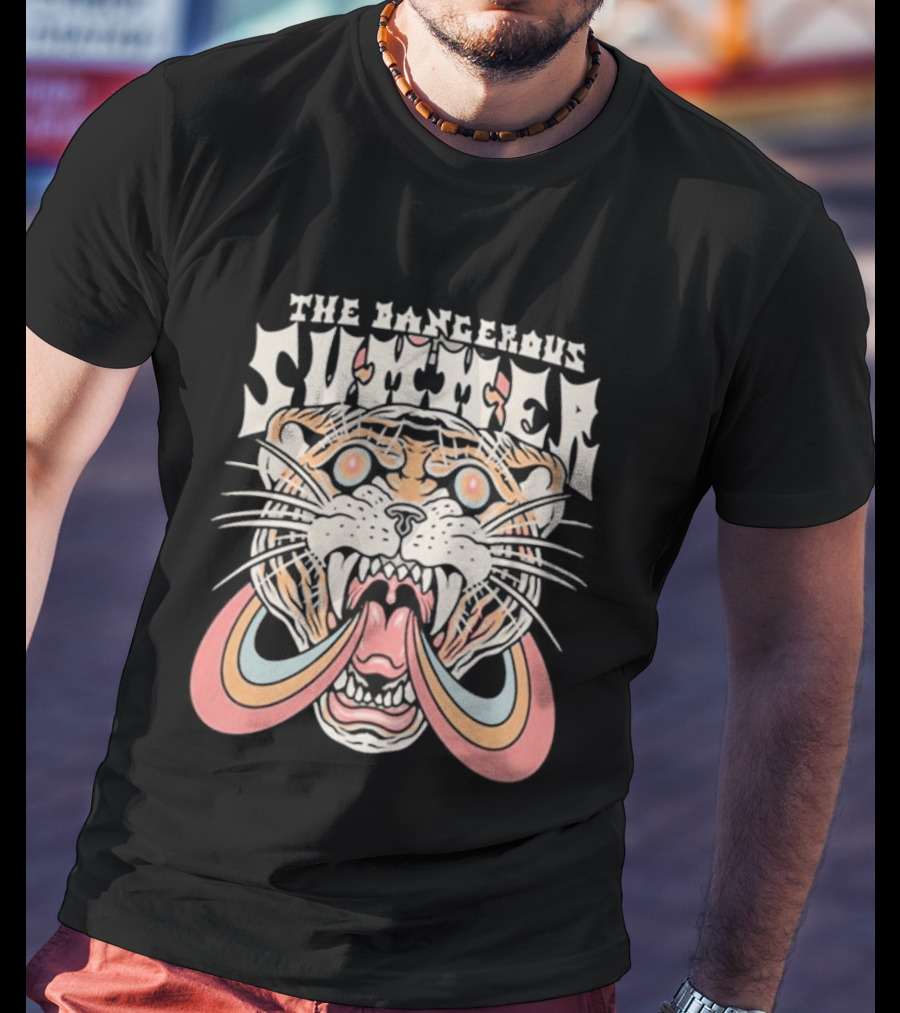 The Dangerous Summer Blind Ambition Tiger With Rainbow Mane T-Shirt