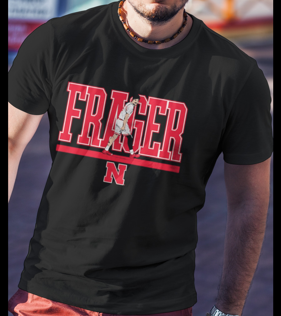 Frager Nebraska Cornhuskers N Logo Rollie Fraser T-Shirt