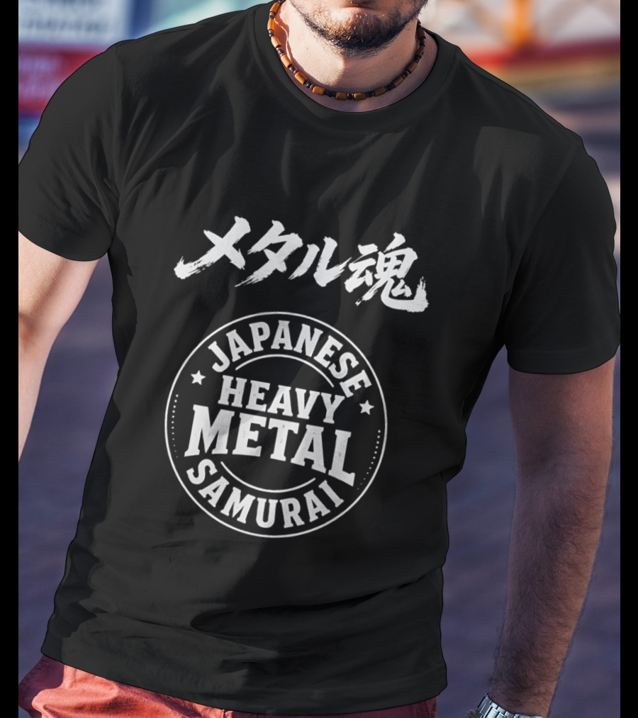 Metal Spirit Japanese Heavy Metal Samurai Stamp T-Shirt