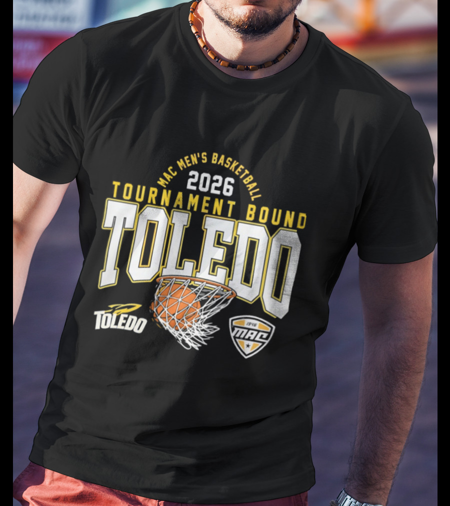 Toledo Rockets 2026 MAC Men's Basketball Tournament Bound T-Shirt