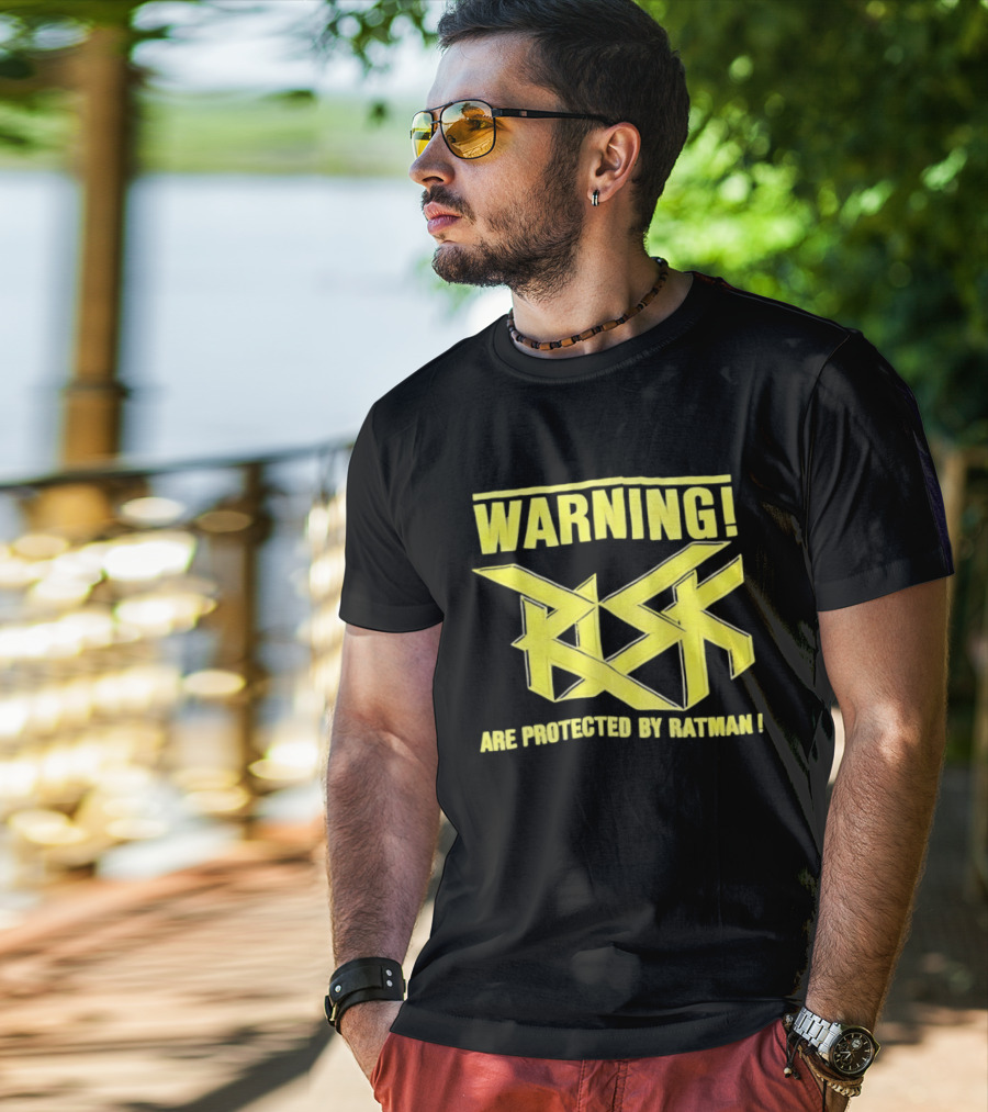 WARNING Risk Are Protected By Ratman T-Shirt