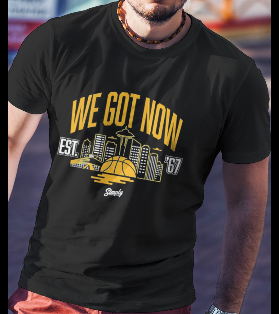 We Got Now Seattle Basketball EST 67 Sneaker Match T-Shirt