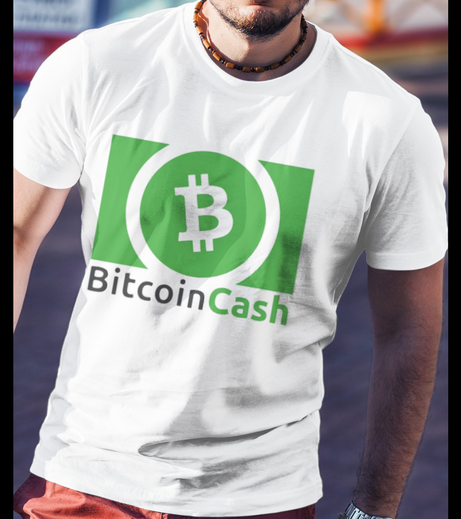 Bitcoin Cash Cryptocurrency Symbol Green Circle T-Shirt