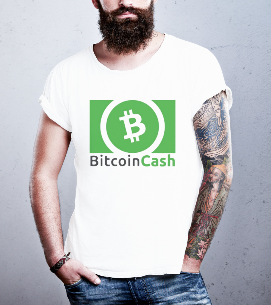 Bitcoin Cash Cryptocurrency Symbol Green Circle T-Shirt