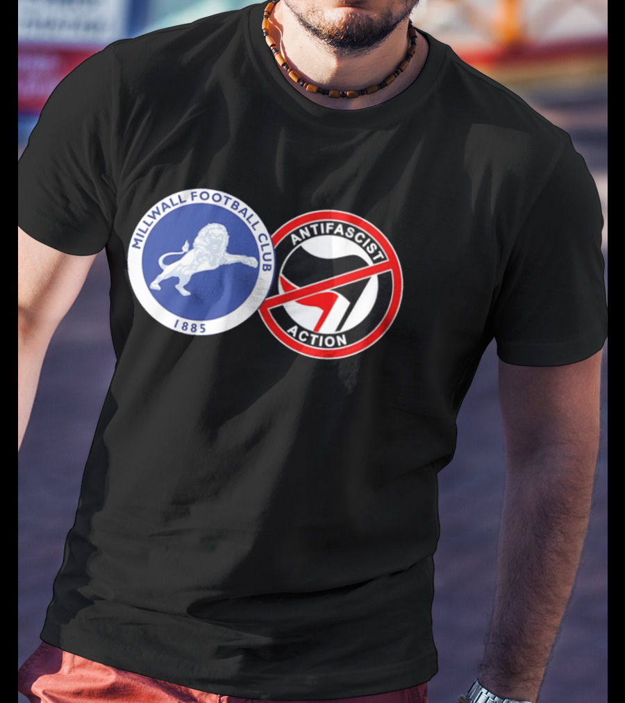 Millwall Football Club 1885 Anti Antifascist Action T-Shirt