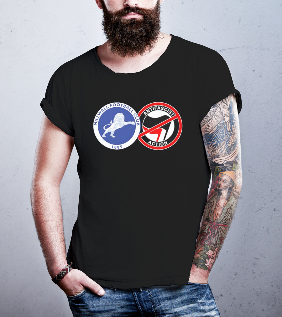 Millwall Football Club 1885 Anti Antifascist Action T-Shirt