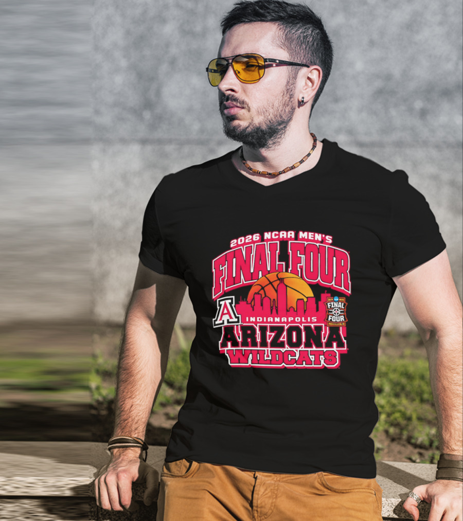 2026 NCAA Men's Final Four Indianapolis Arizona Wildcats Basketball T-Shirt