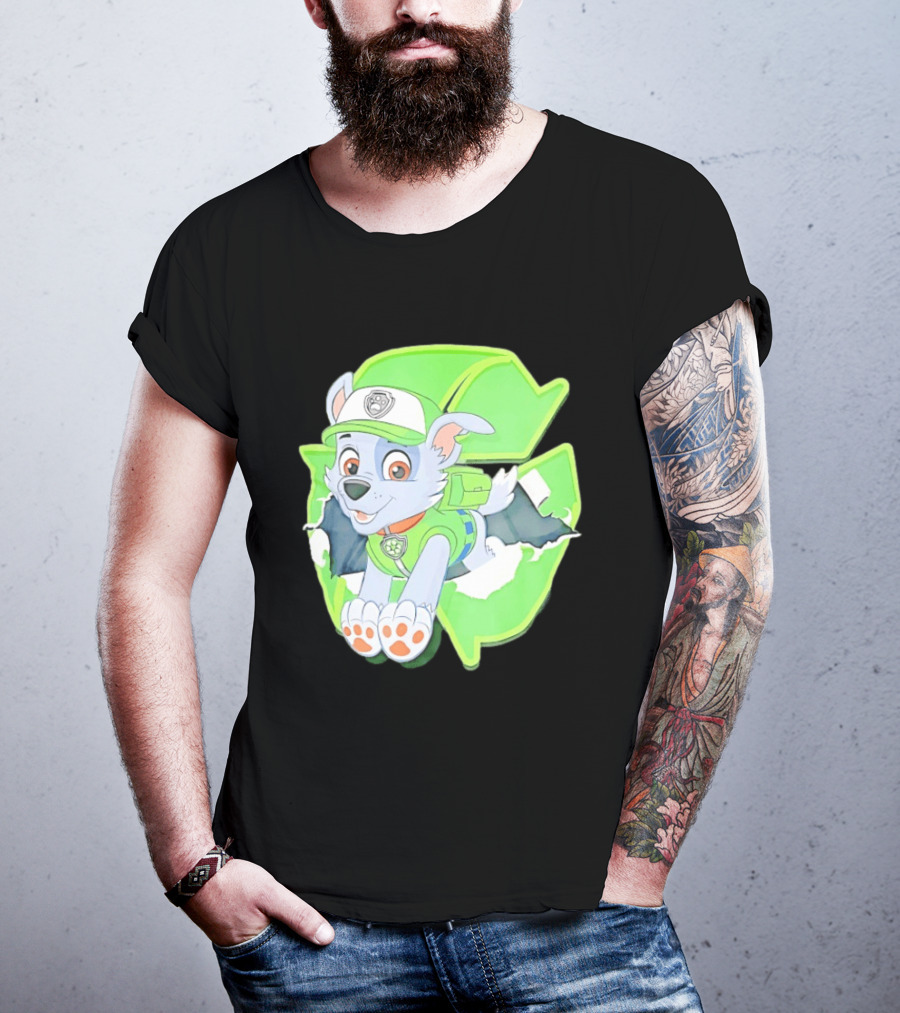 Bought Myself A Rocky Recycle Adventure Paw Patrol Rocky Puppy Patrol Green Eco Friendly T-Shirt