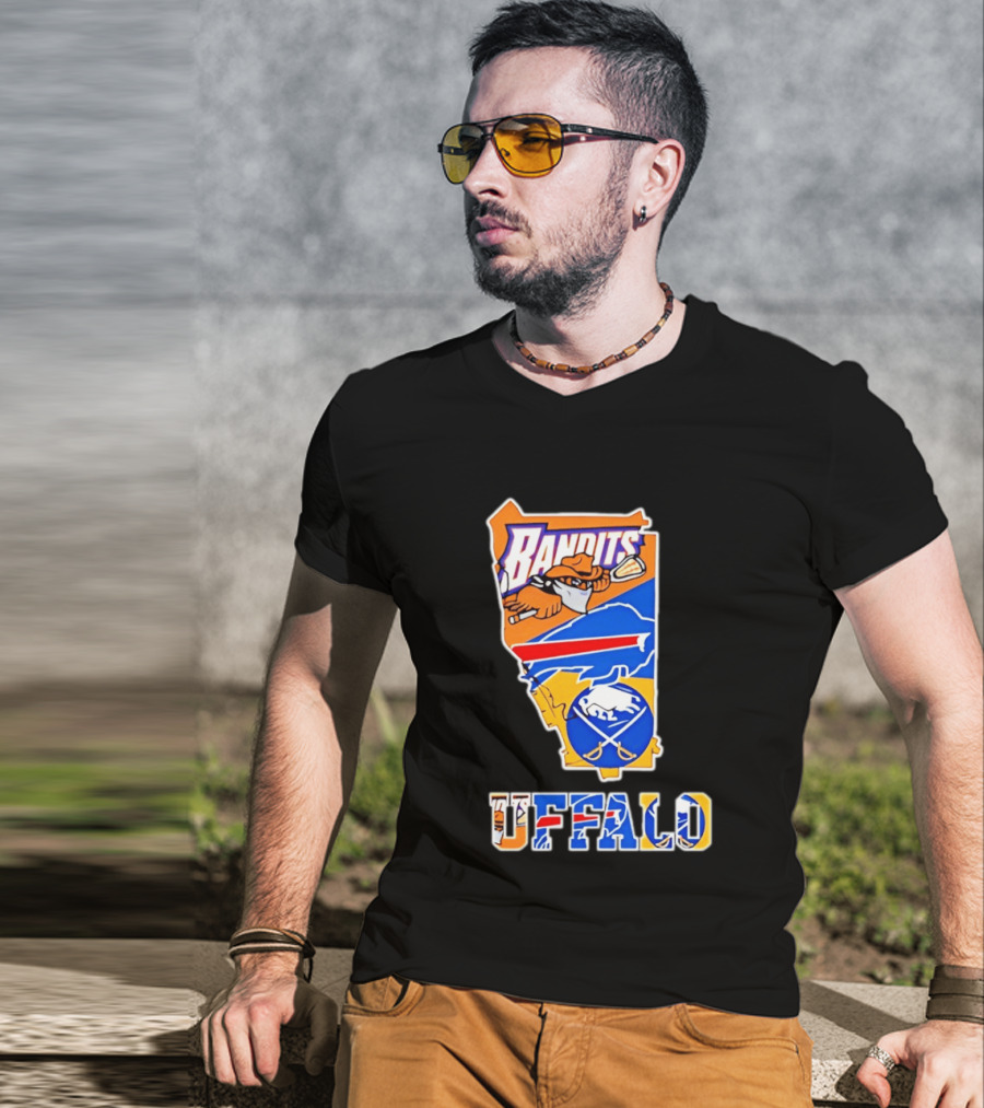 Buffalo Bandits Bills Sabres Sports Teams State T-Shirt