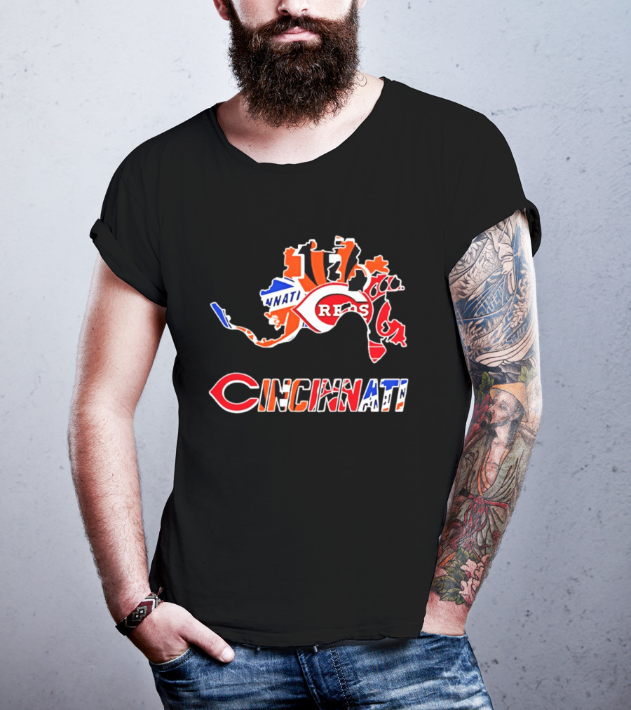 Cincinnati Reds Bengals Bearcats Cyclones Sports Teams T-Shirt