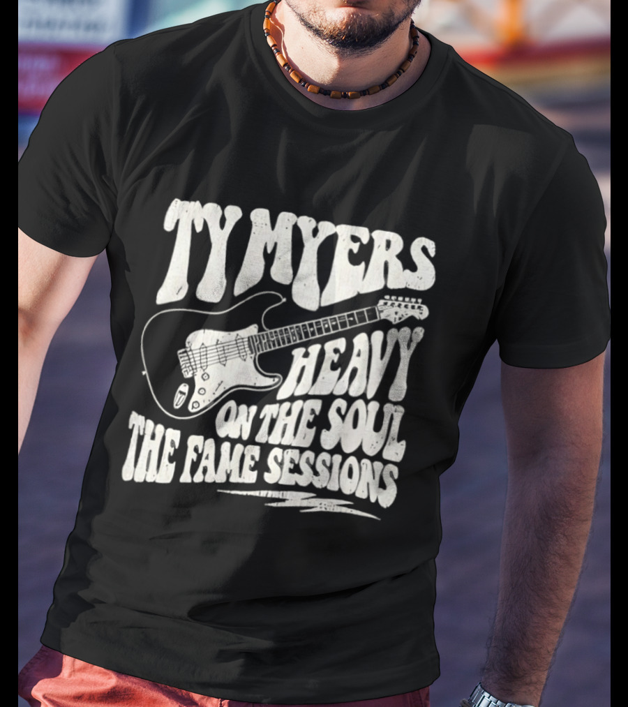 Ty Myers Heavy On The Soul The Fame Sessions Guitar T-Shirt