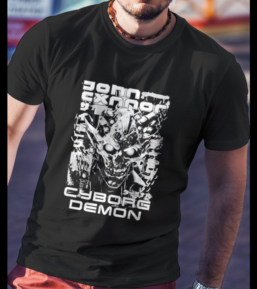 John Cxnnor Gravitated Cyborg Demon T-Shirt