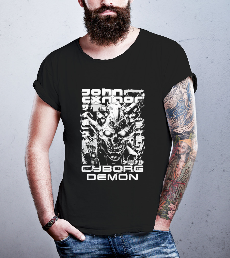 John Cxnnor Gravitated Cyborg Demon T-Shirt